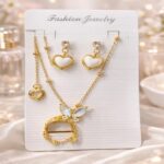 Butterfly Kiss Heart Jewelry Set
