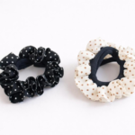 Polka Puff Scrunchie Duo